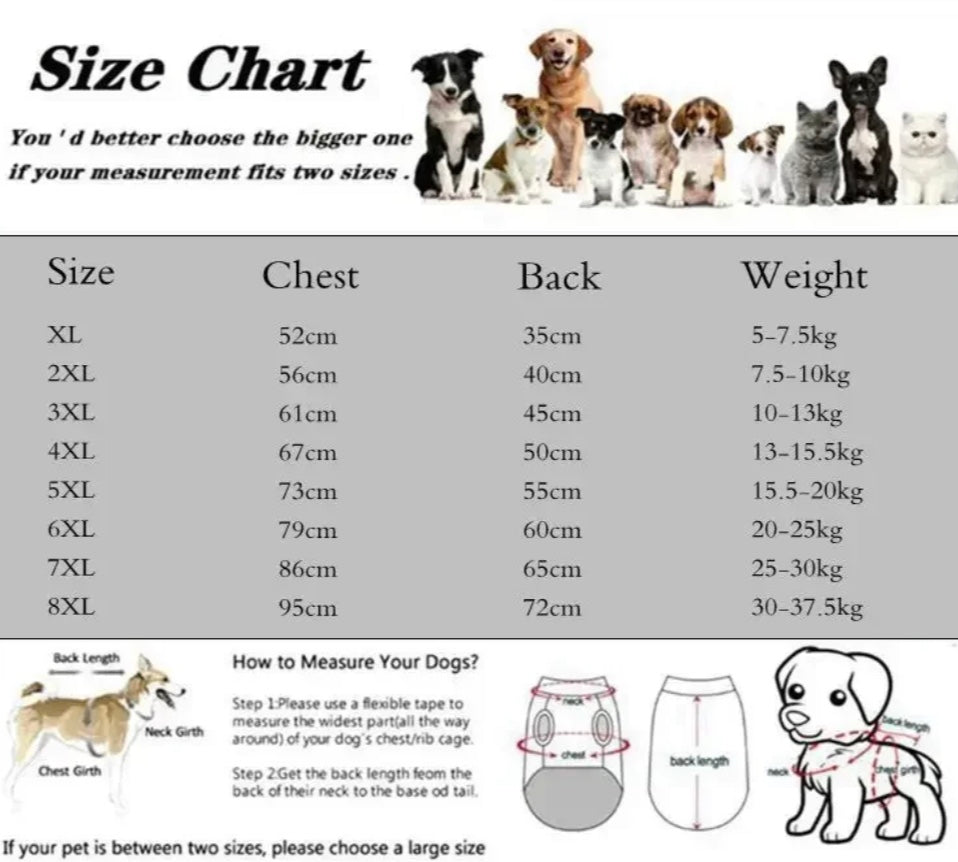 Waterproof Full-Body Dog Jacket – All-Weather Protection